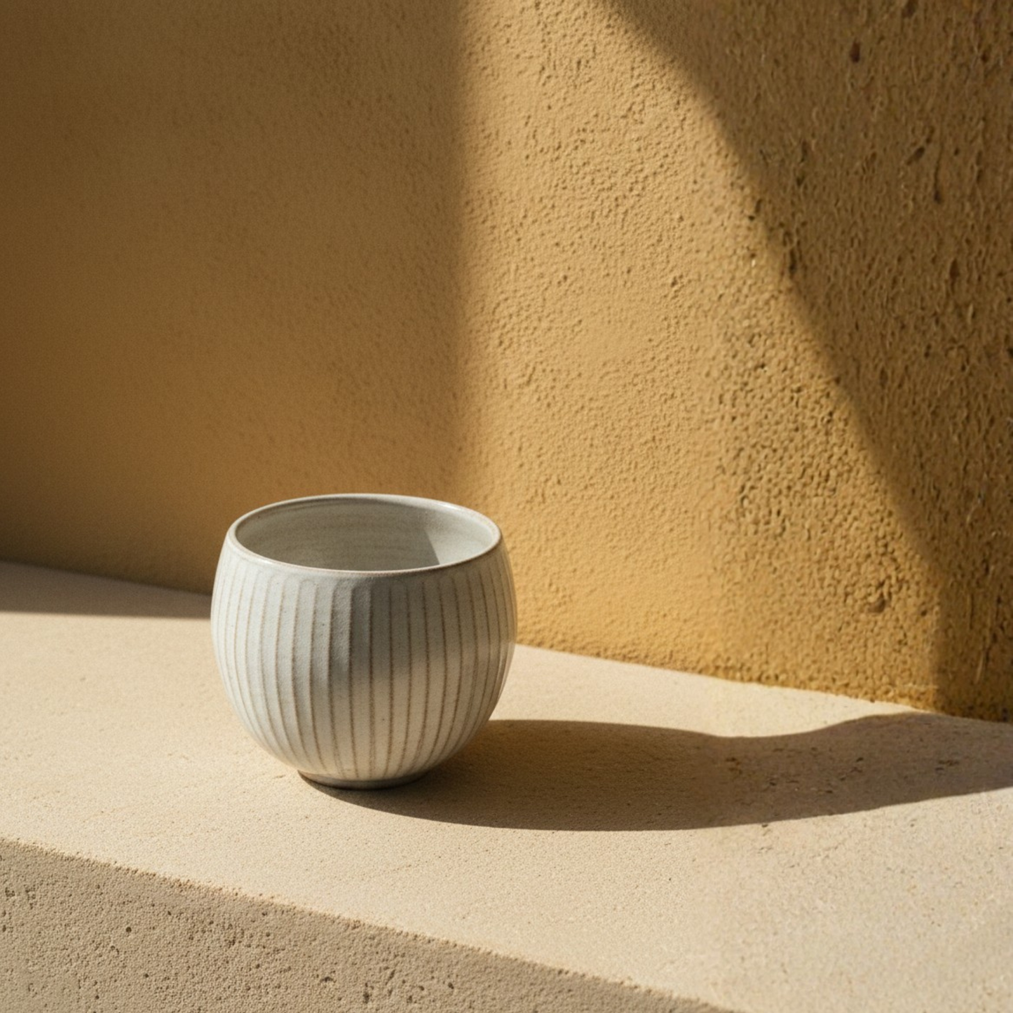 Round Ribbed Pot