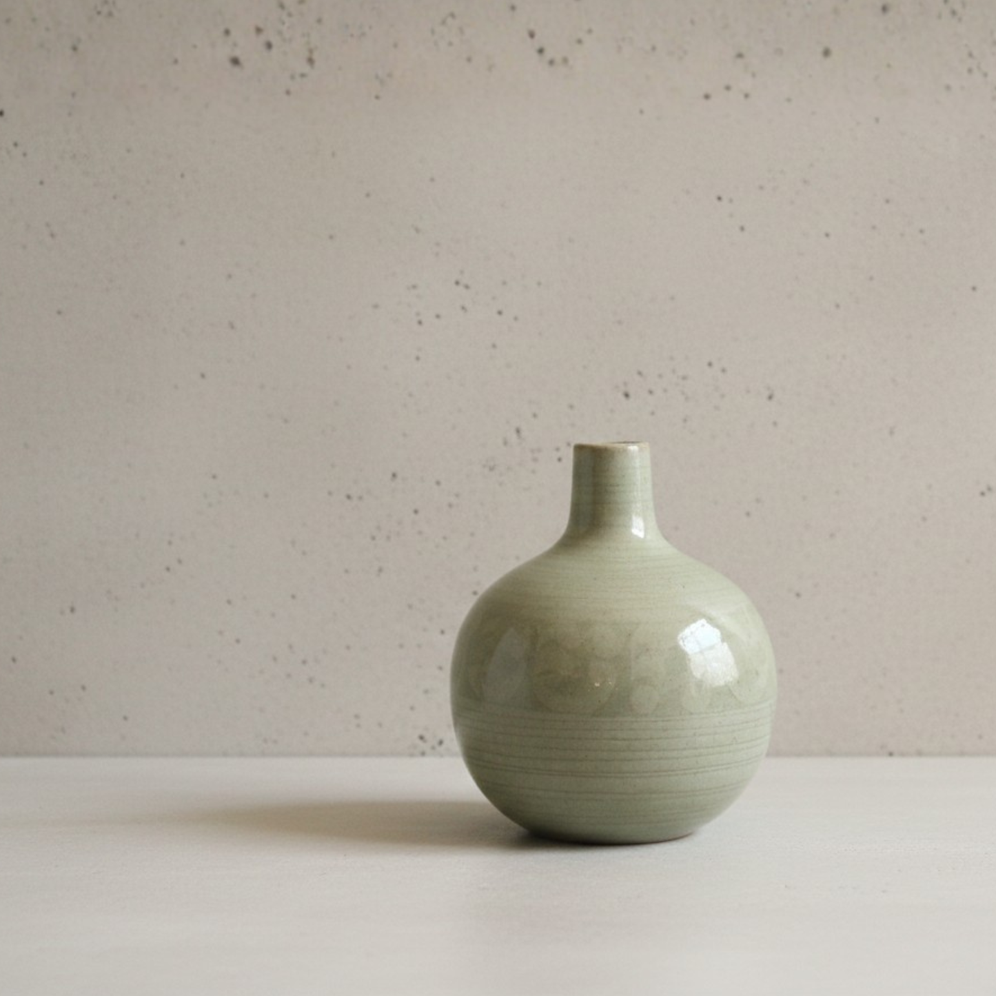 Long Neck Khmer Script Vase