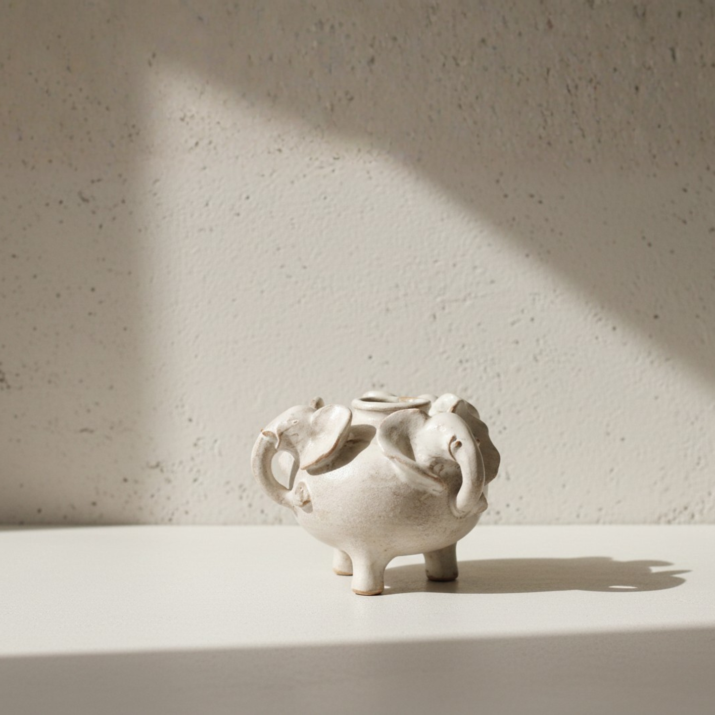 Footed Elephant Pot
